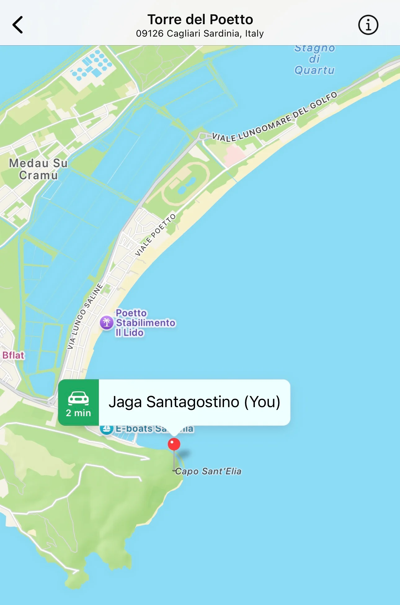 First time at Torre del Poetto